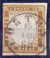 MODENA - No. 14 Bruno -  Used CORTONA - 1869 - Modène