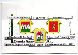 Cartolina Con Annullo Numerato Per Il XX Agosto Ronchese (fronte E Retro) - Timbres (représentations)