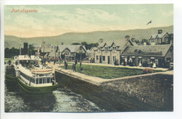 Post Card Scotland, Inverness-shire - Fort Augustus - Boat, Lock, Animation - Unusual View - Inverness-shire