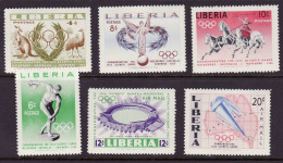 Olympische Spelen 1956 - Liberia - Zegels  Postfris - Zomer 1956: Melbourne