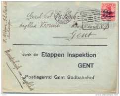 1p128: Omslpg Van " Handschrift Voor Dagblad " N° OC3: 1ANTWERPEN 1 ANVERS 1916 > Gent + Etappen-Inspektion GENT - OC26/37 Staging Zone