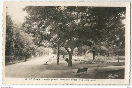 9Dp-389: 10 St. OMER .Jardin Public . Une Des Allées Et Le Rond-point : " Fauchois" - Leopoldsburg