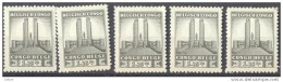 3Af908: Restje Van: 5x N° 219: Postfris... - Unused Stamps