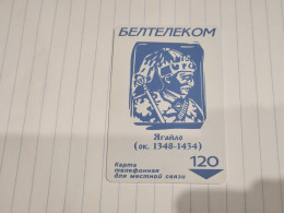 BELARUS-(BY-BEL-098a)-Yagailo-(1348-1434)-(56)(837397)(silver Chip)(120MINTES)-used Card+1card Prepiad Free - Wit-Rusland