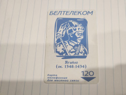 BELARUS-(BY-BEL-098b)-Yagailo-(1348-1434)-(57)(903050)(silver Chip)(120MINTES)-used Card+1card Prepiad Free - Bielorussia