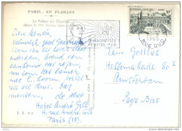 _4cp942: PARACHUTISTE D'AUTRE MER  PARIC RUE DUC 1960 / Le Palais De Chaillot....> Paye Bas - Army Postmarks (before 1900)