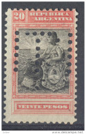 5Nz-964: N° 130 With Perfins.. - Used Stamps