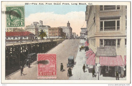 5pk644: 202: - PINE AVE. From Ocean Front, Long Beach Cal, . > Anvers  : Belgium 1929 : Edison - Long Beach