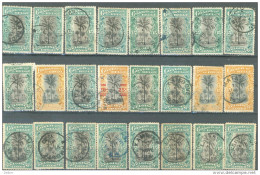 _5Ez-980: Restje : 24 Zegels.:  .diverse:  Cocotier.......om Verder Uit Te Zoeken... - Used Stamps