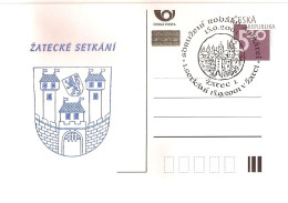 CDV B 345 Czech Republic Meeting In Zatec/Saaz Town - Coat Of Arms 2001 Lion NOTICE POOR SCAN, BUT THE CARDS ARE FINE - Sonstige & Ohne Zuordnung