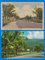 Haiti, Set Of 2 Old Postcards, Port Au Prince, Truman Avenue, International Exposition - Haïti