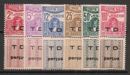 TUNISIE - 1945-47 - Taxe TT N°YT. 54 à 56A - Série Complète - Neuf Luxe** / MNH / Postfrisch - Segnatasse