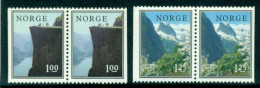 NORWAY 1976 Mi 726-27 Dl/Dr Pairs** Norwegian Landscape [L3349] - Géographie