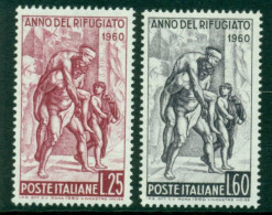 ITALY 1960 Mi 1058-59** World Refugee Year [L3414] - Refugees