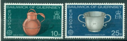 GUERNSEY 1976 Mi 133-34** Europa CEPT - Handicrafts [L3461] - 1976