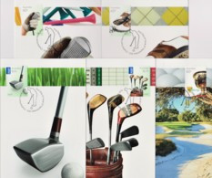 Australia 2011 Golf Set Of 5 Maximum Cards - Maximumkarten (MC)