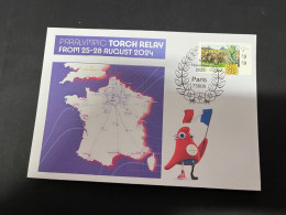 13-11-2023 (2 V 7 A) Paralympic Torch Relay 25 To 28 August 2023 - Itenerary Reveal 10-10-2023 - Verano 2024 : París