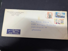 13-11-2023 (2 V 9) 1 Cover / Letter Posted From Canada To West Germany (1960's) - Cartas & Documentos