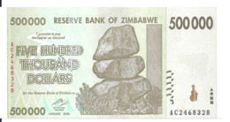 ZIMBABWE 500000 DOLLARS 2008 UNC P 76 - Zimbabwe