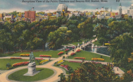 Aeroplane View Of The Public Gardens And Beacon Hill, Boston, Massachusetts - Boston