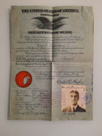 USA  Passport, 1921 Pasaporte, Passeport, Reisepass - Documentos Históricos