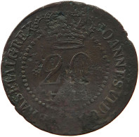 ST. THOMAS AND PRINCE 20 REIS 1819 RARE #t064 0039 - Sao Tome And Principe