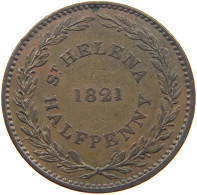 ST. HELENA HALFPENNY 1821  #t001 0065 - Sant'Elena