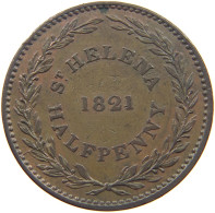 ST. HELENA HALFPENNY 1821  #t001 0065 - Sainte-Hélène