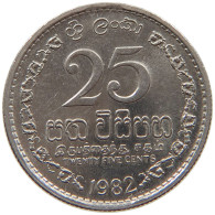 SRI LANKA 25 CENTS 1982  #c053 0255 - Sri Lanka (Ceylon)