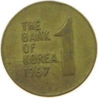 SOUTH KOREA WON 1967  #s073 0933 - Corea Del Sud