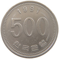 SOUTH KOREA 500 WON 1991  #c071 0103 - Korea (Süd-)