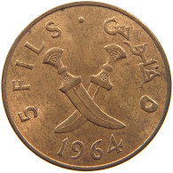 SOUTH ARABIA 5 FILS 1964  #c052 0535 - Jemen