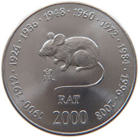 SOMALIA 10 SHILLINGS 2000  #s028 0041 - Somalie