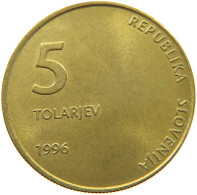 SLOVENIA 5 TOLARJEV 1996  #a019 0551 - Slovénie