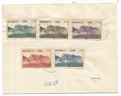 MONACO SERIE 40C A 2FR25 LETTRE COVER MONACO 1939 NON CIRCULEE - Cartas & Documentos