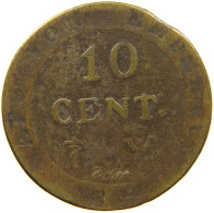FRANCE 10 CENTIMES W Napoleon I. (1804-1814, 1815) #a085 0985 - 10 Centimes