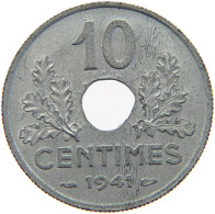 FRANCE 10 CENTIMES 1941  #s027 0155 - 10 Centimes