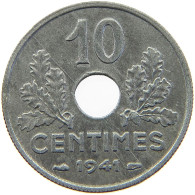 FRANCE 10 CENTIMES 1941  #a035 0583 - 10 Centimes