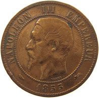 FRANCE 10 CENTIMES 1855 D Napoleon III. (1852-1870) #s013 0147 - 10 Centimes