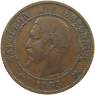 FRANCE 10 CENTIMES 1855 D Napoleon III. (1852-1870) #c057 0089 - 10 Centimes