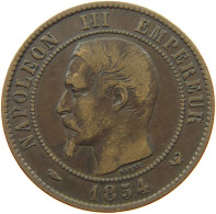 FRANCE 10 CENTIMES 1854 LILLE Napoleon III. (1852-1870) BOURSE #a009 0005 - 10 Centimes