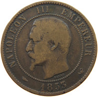 FRANCE 10 CENTIMES 1853 LILLE Napoleon III. (1852-1870) #a009 0007 - 10 Centimes