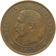 FRANCE 10 CENTIMES 1853 W Napoleon III. (1852-1870) #t016 0137 - 10 Centimes