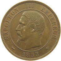 FRANCE 10 CENTIMES 1853 A Napoleon III. (1852-1870) #t016 0133 - 10 Centimes