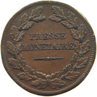 FRANCE 10 CENTIMES 1839 10 CENTIMES 1839 LONDRES TIN PATTERN PRESSE MONETAIRE #T079 0129 - Sonstige & Ohne Zuordnung