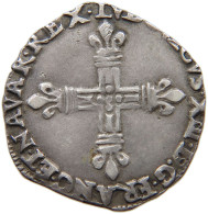 FRANCE 1/4 ECU 1630 NAVARRE LOUIS XIII. (1610–1643) #t138 0303 - 1610-1643 Lodewijk XIII Van Frankrijk De Rechtvaardige