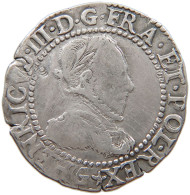 FRANCE 1/4 ECU 1578 Henri III. (1574-1589) #t133 0161 - 1574-1589 Heinrich III.