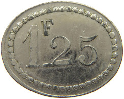 FRANCE 1 FRANC 25 CENTIMES  GRENOBLE TAVERNE DES DAUPHINS #t130 0067 - Autres & Non Classés