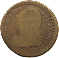 FRANCE 2 SOLS 1792 A Louis XVI. (1774-1793) #t057 0003 - 1791-1792 Costituzione 