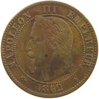 FRANCE 2 CENTIMES 1862 BB Napoleon III. (1852-1870) #c050 0239 - 2 Centimes